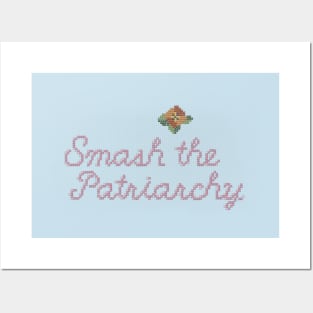 Smash the Patriarchy (Cross-stitch) Posters and Art